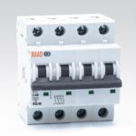 کلید مینیاتوری 4 پل 40 آمپر | 6 کیلوآمپر | AC | تیپ C رعد الکتریک