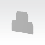 درپوش انتهایی ترمینال دو طبقه پیچی سایز 2.5 رعد الکتریک