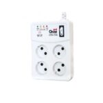 محافظ برق بدون ارت لوازم صوتی،تصویری و کامپیوتر طول 3 متر افق مدل 402