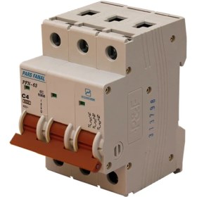 280x280 فیوز مینیاتوری سه فاز 4 آمپر پارس فانال مدل C4 - Image 1