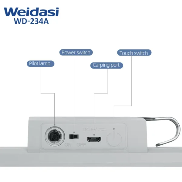 چراغ مطالعه ویداسی مدل WD-236A