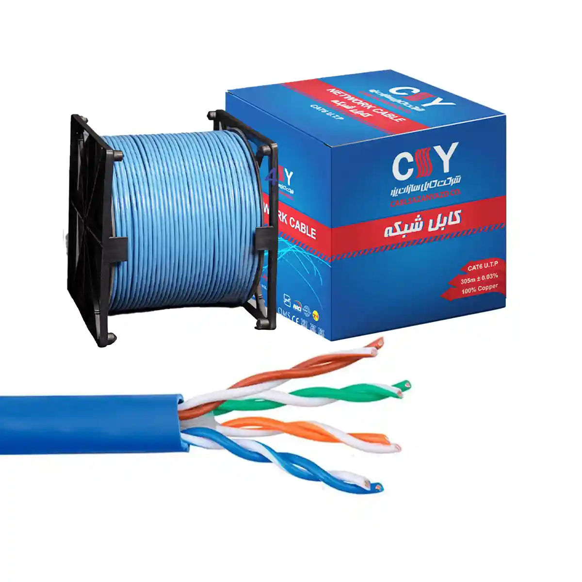 کابل شبکه Cat6 U.T.P کابل سازان یزد