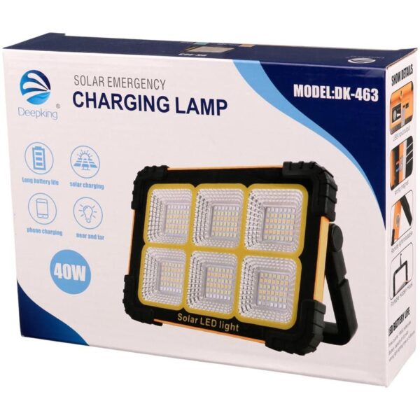 پروژکتور سیار شارژی و پاور بانک خورشیدی Deepking DK-463 - Image 2