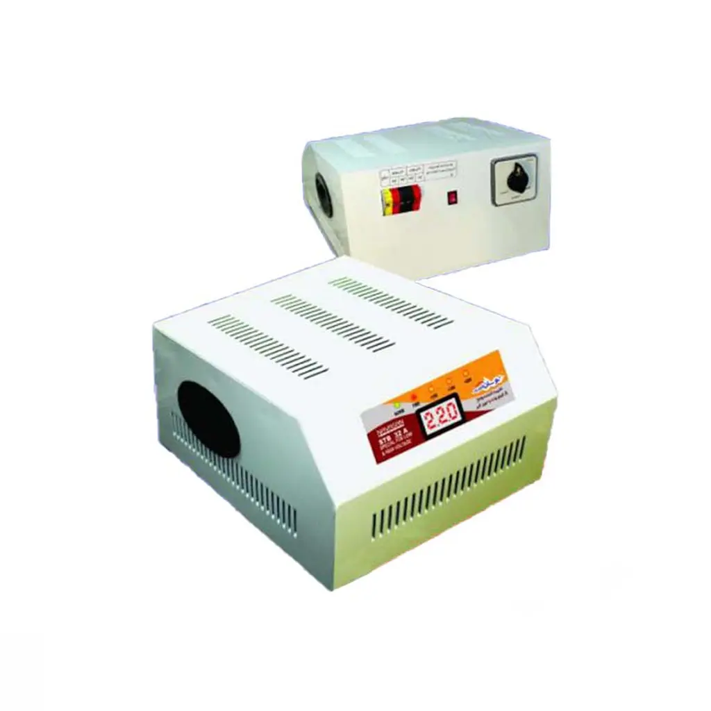 ترانس دیجیتال (استابلایزر) 8000 ولت آمپر 4 مرحله ای نوسان الکتریک مدل T-6 ترانس دیجیتال (استابلایزر) 12000 ولت آمپر 4 مرحله ای نوسان الکتریک مدل T-8