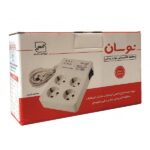 محافظ ۴ پریز کلید دار بدون ارت نوسان الکتریک ۲۲۴۰۴ کابل ۳ متر