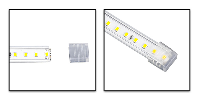 درپوش انتهایی ریسه پارس شهاب مدل 2835 تک لاین جدید - درپوش انتهایی ریسه پارس شهاب مدل 2835 دو لاین جدید (هلالی)