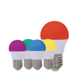 لامپ ال ای دی حبابی رنگی 3 وات پارس شهاب (سبز - آبی - قرمز - زرد - بنفش)