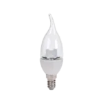 لامپ ال ای دی شمعی اشکی شفاف لنز استوانه ای 6 وات پارس شهاب