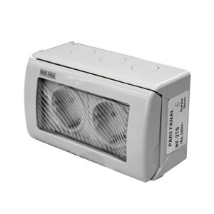 پریز دو پل روکار پارس فانال مدل PF-2TS16A واتر پروف