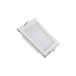 چراغ سقفی دور شیشه‌ ای مربع 18 وات پارس شهاب