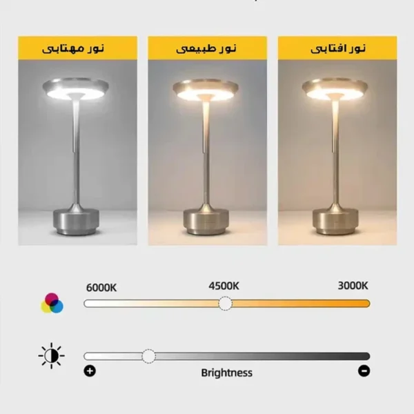 چراغ مطالعه مدل شارژی کد IRON-MUSHROOM NEW