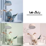 چراغ مطالعه مدل شارژی کد NO.K25 طرح خرگوش