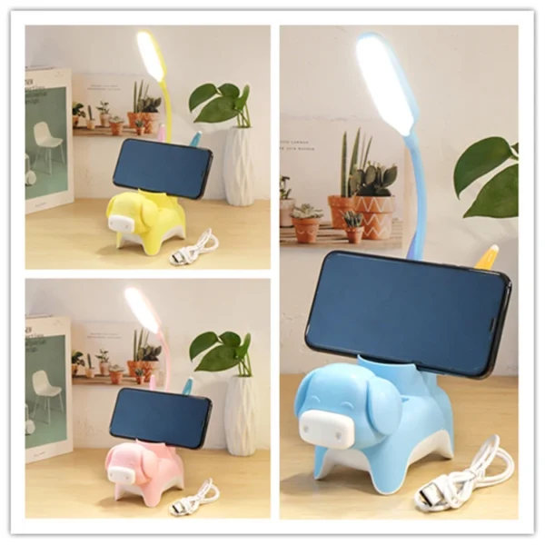 چراغ مطالعه مدل شارژی کد YX801 طرح خوک