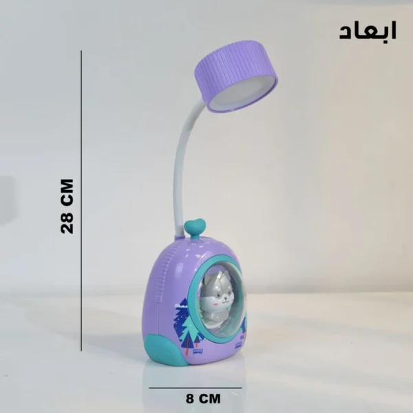 چراغ مطالعه مدل شارژی کد xjd-09 طرح خرس کابین دار