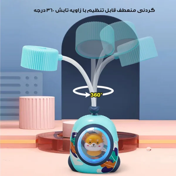 چراغ مطالعه مدل شارژی کد xjd-09 طرح خرس کابین دار