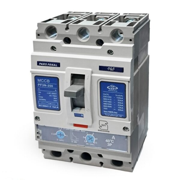 کلید اتوماتیک کمپکت موتوردار پارس فانال مدل PF3N-250-M ولتاژ موتور 220