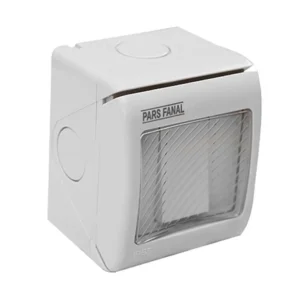 کلید تک پل روکار پارس فانال مدل PF-1GS16A واتر پروف