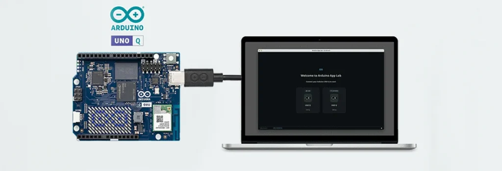 برد آردوینو UNO Q 2 نرم افزار Arduino App Lab روی برد آردوینو UNO Q