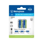 باتری قلمی قابل شارژ وستینگهاوس مدل AA2400MAH بسته دو عددی - Image 2