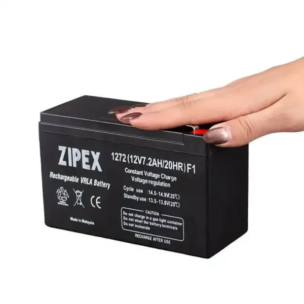 باتری 12 ولت 7 آمپر زیپکس zipex - Image 2