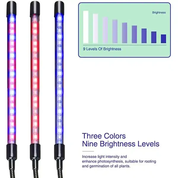 چراغ رشد گیاه 40 وات مدل Quad Head - Image 9