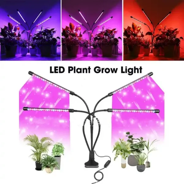 چراغ رشد گیاه 40 وات مدل Quad Head - Image 8