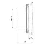 هواکش دمنده مدل VBX-12S2S-IP45 - Image 5