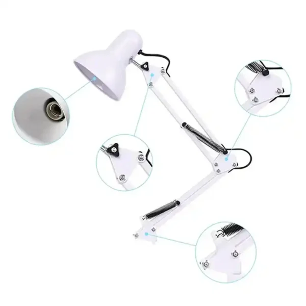 چراغ مطالعه مدل E27-DOUS به همراه گیره اتصال به لبه ی سطوح - Image 12