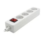 رابط چهارخانه برق فردان الکتریک ارت دار مغزی چینی کابل 5 متری - Image 3