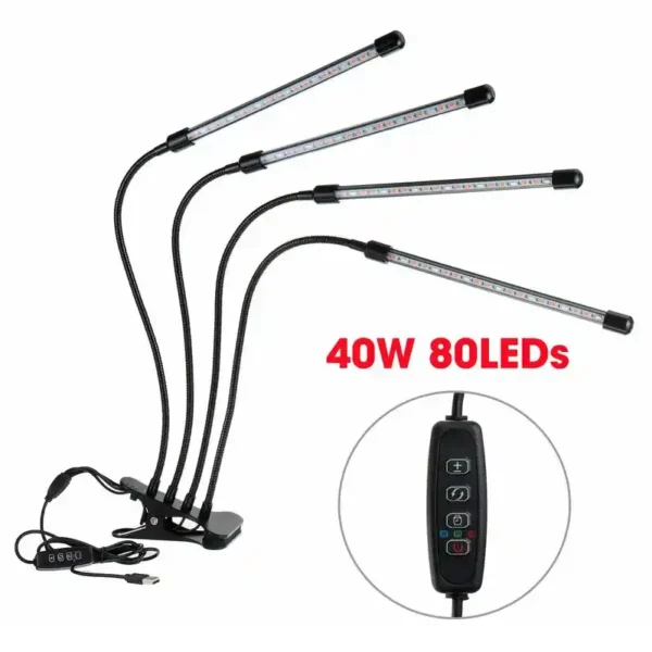 چراغ رشد گیاه 40 وات مدل Quad Head - Image 10