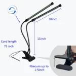 چراغ رشد گیاه 10 وات مدل Dual Head - Image 13