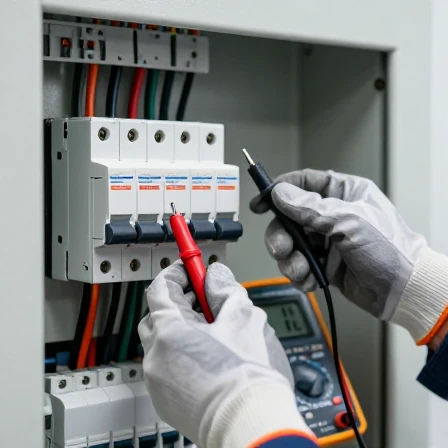 تست کلید مینیاتوری با مولتی متر