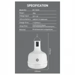 چراغ آویز شارژی دی پی مدل DP-7813C - Image 7