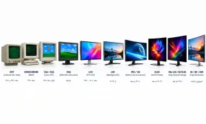تاریخچه انواع صفحه نمایش (مانیتورها) تا به امروز