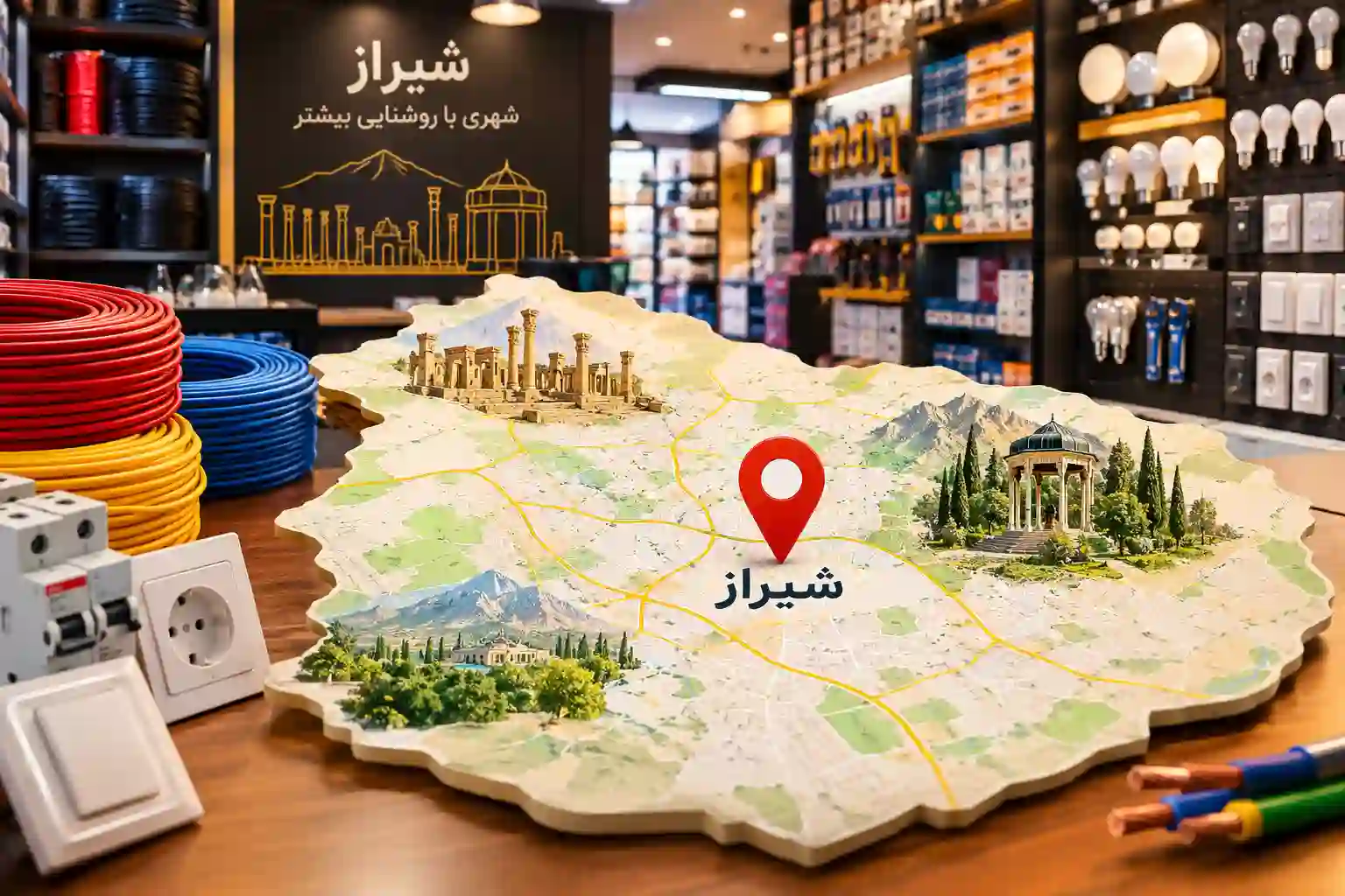 بهترین فروشگاه سیم و کابل در شیراز