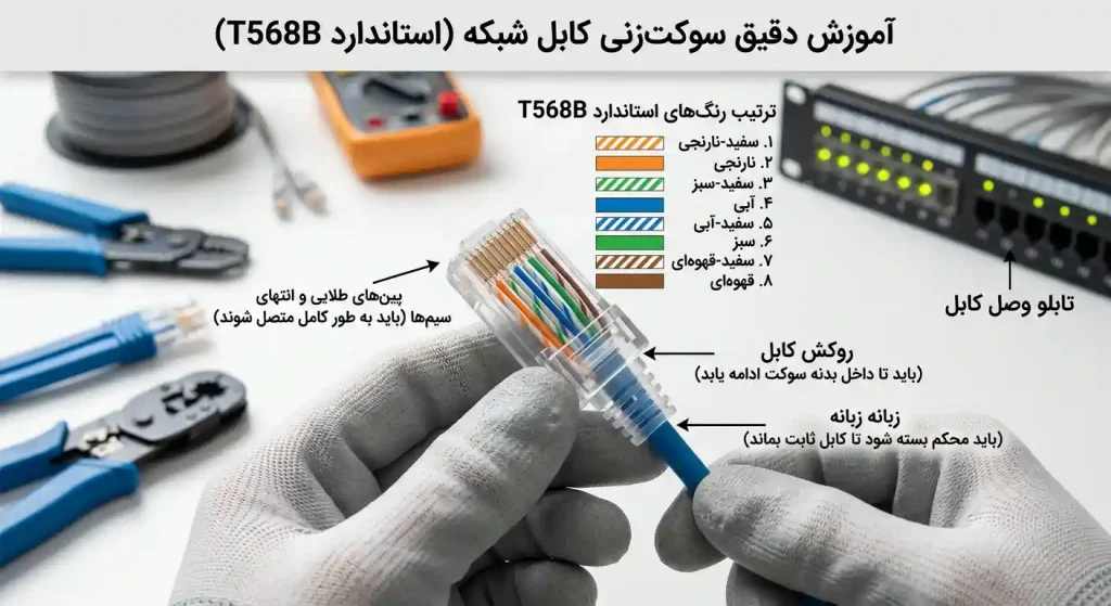 روش استاندارد و رایج (با آچار سوکت‌زن)