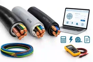 انواع کابل رایج + ابزار انلاین (NYY، NYM، H07RN-F)