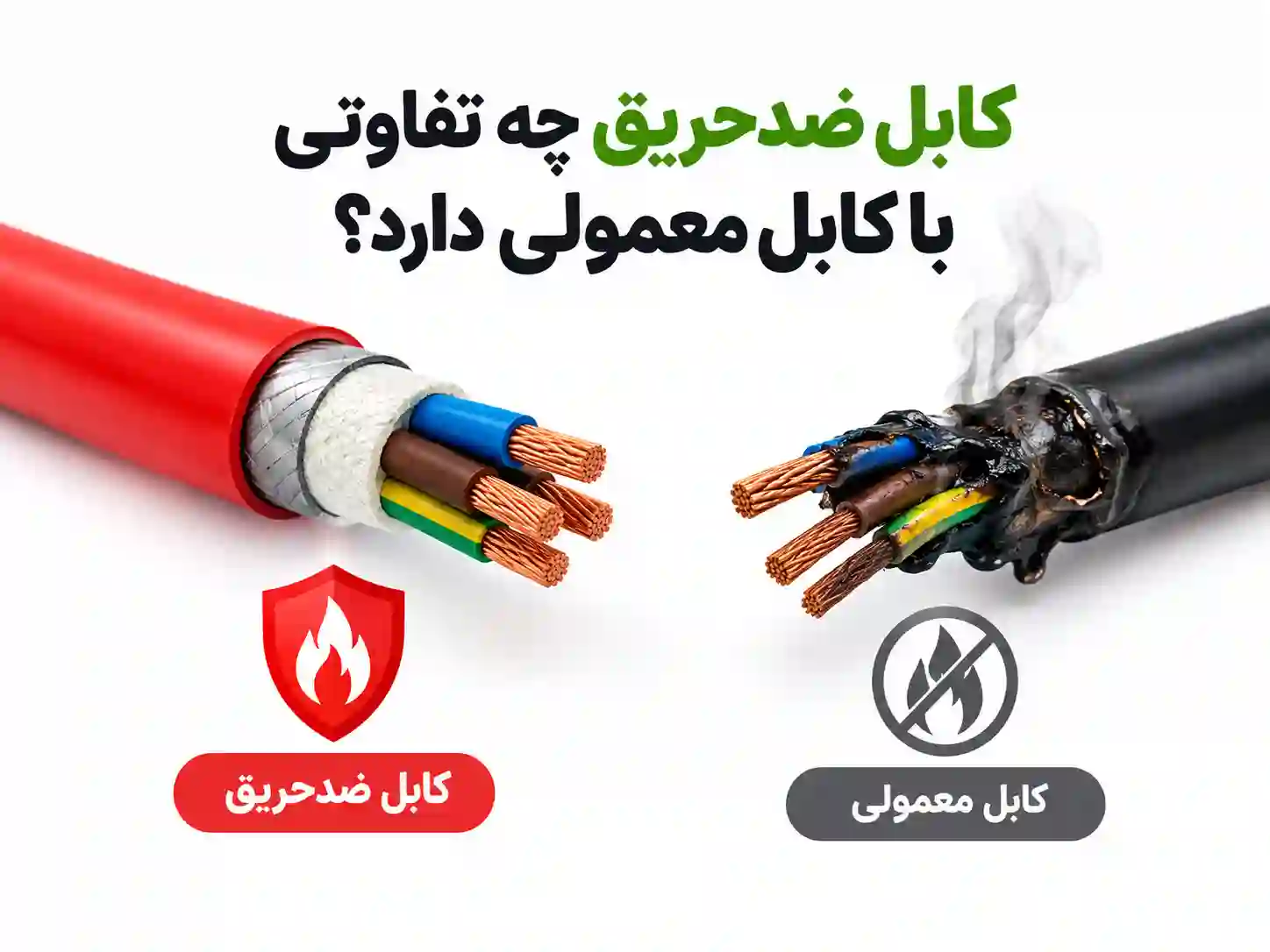 کابل ضدحریق چه تفاوتی با کابل معمولی دارد؟