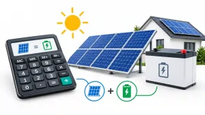 محاسبه آنلاین تعداد پنل خورشیدی و ظرفیت باتری